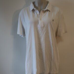 Mens Allsaints White Polo Style Shirt XXL